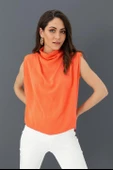 Bluz Kolsuz Degaje Yaka - NarÇiçeği thumbnail 1