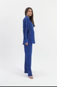 Düğme Detaylı Örme Pilise Takım - SaksMavisi thumbnail 5