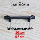 Prade 96 mm Mat Siyah Metal Kulp Çekmece Mobilya Mutfak Kapak Dolap Kulpları Dolabı Kulbu Kulpu thumbnail 7