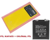 Xiaomi POCO X4 PRO Arka Kapak Batarya Kapağı + PİL (CAM) SARI thumbnail 1