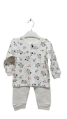 uğurböceğiçocuk Çıtçıt Düğmeli Desenli Alt Üst Takım Çocuk Pijama Takım - 4