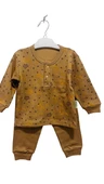 uğurböceğiçocuk Çıtçıt Düğmeli Desenli Alt Üst Takım Çocuk Pijama Takım - 8
