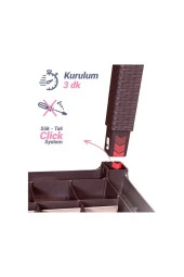 Almina Rattan Masa Takımı 80x140 Camsız Masa 4 Kişilik Rattan Sandalye Seti Bahçe Balkon Teras Takımı - 6