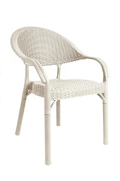 Almina Rattan Masa Takımı 90x150 Camsız Masa 4 Kişilik Bambu Sandalye Seti Bahçe Balkon Teras Takımı - 4