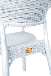 Almina Rattan Masa Takımı 90x150 Camlı Masa 4 Kişilik Bambu Sandalye Seti Bahçe Balkon Teras Takımı - 5