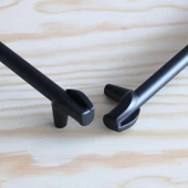 Prade 224 mm Mat Siyah Metal Kulp Mobilya Çekmece Mutfak Dolap Kapak Kulpları Dolabı Kulbu Kulpu - 5
