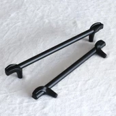 Prade 224 mm Mat Siyah Metal Kulp Mobilya Çekmece Mutfak Dolap Kapak Kulpları Dolabı Kulbu Kulpu - 3