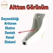 Salkım Mobilya Oturma Grubu Kanepe Sehpa TV Ünitesi Koltuk Ayağı Baza Ayakları Beyaz Altın 16 cm thumbnail 4