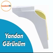 Salkım Mobilya Oturma Grubu Kanepe Sehpa TV Ünitesi Koltuk Ayağı Baza Ayakları Beyaz Altın 16 cm thumbnail 3