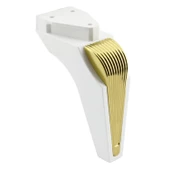 Salkım Mobilya Oturma Grubu Kanepe Sehpa TV Ünitesi Koltuk Ayağı Baza Ayakları Beyaz Altın 16 cm thumbnail 7