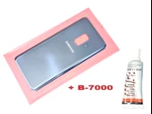 Tkgz Samsung Galaxy S9 Arka Pil Batarya Kapağı (CAM+B-7000) MAVİ thumbnail 1