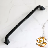Roma 224 mm Mat Siyah Kulp Metal Mobilya Çekmece Dolap Kapak Mutfak Kulpları Kulbu Dolabı Kulpu thumbnail 1