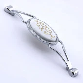 Mobilya Kulp Mutfak Dolabı Çekmece Dolap Kulpları Kapak Kulpu Kulbu Krom Renk 128 mm Metal thumbnail 3