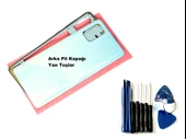 Tkgz Samsung Galaxy A71 (A715) FULL ORJ KASA Arka Pil Batarya Kapağı (TAMİR SETİ) MAVİ - 1
