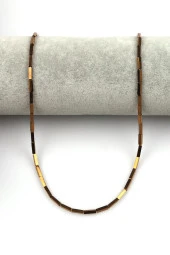 Gümüş Renk Hematit Dizi 2 x 8 mm Boru Kesim thumbnail 2