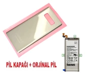 Tkgz Samsung Galaxy NOTE 8 Arka Pil Batarya Kapağı + PİL (CAM) GOLD - 1