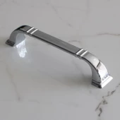 Roma 128 mm Krom Renk Kulp Metal Mobilya Çekmece Dolap Kapak Mutfak Kulpları Kulbu Dolabı Kulpu thumbnail 4