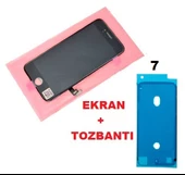 Tkgz İPhone 7 Lcd Ekran dokunmatik (+TOZBANTI LW Marka) SİYAH - 1