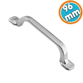 Mobilya Mutfak Dolabı Çekmece Dolap Kapak Kulpu Kulbu 96 mm Krom Metal Kulp thumbnail 1