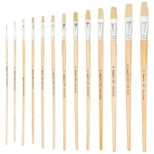 Bigpoint 258F Serisi Doğal Kıl Düz Kesik Fırça No: 6 thumbnail 1