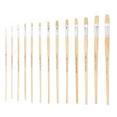 Bigpoint 258F Serisi Doğal Kıl Düz Kesik Fırça No:24 - 1