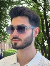 65021 Gray 55 Olivier Philippe Güneş Gözlüğü thumbnail 1