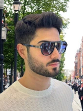 8434 C4 55 Black Güneş Gözlüğü thumbnail 4