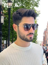 8514 C4 59 Black Güneş Gözlüğü thumbnail 1