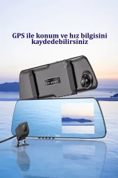 Qpen DV4 Kameralı Kayıt Özellikli Akıllı Dikiz Aynası thumbnail 2