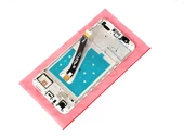 Tkgz Huawei Uyumlu P Smart 2018 Lcd Ekran Dokunmatik (Çıtalı TAMİR SETİ) BEYAZ thumbnail 3