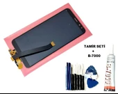 Tkgz Huawei Uyumlu MATE 10 Lite Lcd Ekran Dokunmatik SİYAH (B-7000+Tamir Seti) - 1