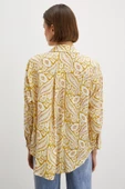 Şal Desen Modal Gömlek Sarı thumbnail 4