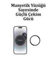 Qpen H23 Izgara Klipsli Manyetik Araç Tutucu thumbnail 4