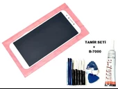 Tkgz General Mobile GM8 Lcd Ekran Dokunmatik (B-7000+Tamir Seti) BEYAZ - 1