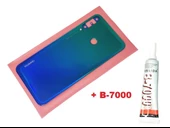 Tkgz Huawei Uyumlu P40 Lite E Lite Arka Pil Batarya Kapağı (B-7000) MAVİ - 1