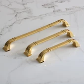 Roma 128 mm Gold Altın Kulp Metal Mobilya Çekmece Dolap Kapak Mutfak Kulpları Kulbu Dolabı Kulpu - 4