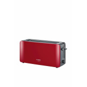 BOSCH TAT6A004 2 Dilim Kırıntı Tepsili Kırmızı Retro Ekmek Kızartma Makinesi - 1