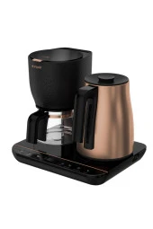 cm 9058 B Gurme Otomatik Cam Demlikli Çelik Bakır Modern Çay Makinesi - 4