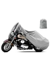 Cf Moto 250 Nk yeni motor brandası Motor Branda (bağlantı Tokalı) 4 Mevsim Koruma Gri - 1