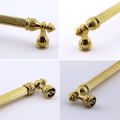 Şah 128 mm Gold Altın Kulp Metal Mobilya Çekmece Dolap Kapak Mutfak Kulbu Kulpları Dolabı Kulpu - 6