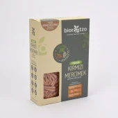 Biorootzo Organik Glütensiz ve Vegan Artizan Bronz Kalıp Kırmızı Mercimek Casarecce  200 g - 6