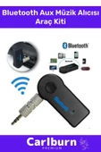 Özel Seri 4 Saat Bataryalı Şarjlı Uyku Modlu Enerji Tasaruflu Bluetooth Aux Müzik Alıcısı Araç Kiti - 1