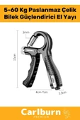 Özel Üretim Sayaçlı El Yayı Bilek Kası Güçlendirici Ayarlanabilir El Yayı 5-60 Kg Bilek Güçlendirici - 1