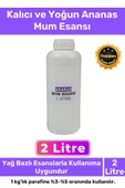 Özel Üretim Kalıcı Yoğun Kaliteli Yağ Bazlı Tüm Ürünlerle Kullanıma Uygun Ananas Mum Esansı 2 LT - 1