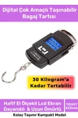 Deluxe Lcd Ekran Seyahat Bavul Ağırlık Tartı Dijital Çok Amaçlı Taşınabilir Bagaj Tartısı Max 30 Kg - 1
