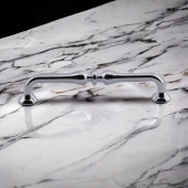 Mobilya Kulp Mutfak Dolabı Çekmece Dolap Kulpları Kapak Kulpu Kulbu Krom Renk 160 mm Metal thumbnail 4