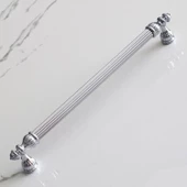 Şah 320 mm Krom Renk Kulp Metal Mobilya Dolap Çekmece Kapak Mutfak Kulpları Kulbu Dolabı Kulpu thumbnail 5