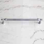 Şah 320 mm Krom Renk Kulp Metal Mobilya Dolap Çekmece Kapak Mutfak Kulpları Kulbu Dolabı Kulpu thumbnail 2