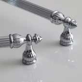Şah 320 mm Krom Renk Kulp Metal Mobilya Dolap Çekmece Kapak Mutfak Kulpları Kulbu Dolabı Kulpu thumbnail 4