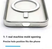 İphone 13 Pro Max Magsafe Uyumlu Parlak Lazer Telefon Kılıfı - 5